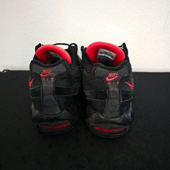 Nike Air Max 95 Black Essential Challenge Red Shoes Sneakers Men's size 11.5 - Picture 6 of 6